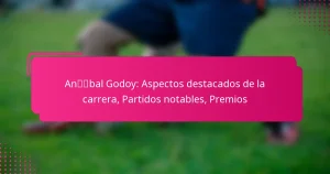 Aníbal Godoy: Aspectos destacados de la carrera, Partidos notables, Premios